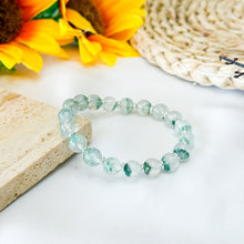 Load image into Gallery viewer, RARE Emerald Green Phantom (Brazil) Crystal Bracelet