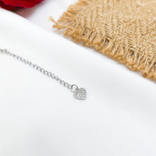 Load image into Gallery viewer, Rainbow Moonstone Heart Stainless Steel Chain Bracelet