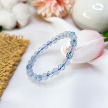 Load image into Gallery viewer, Blue Topaz x Blue Chalcedony Crystal Bracelet