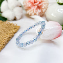 Load image into Gallery viewer, Blue Topaz x Blue Chalcedony Crystal Bracelet