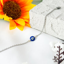 Load image into Gallery viewer, Lapis Lazuli Donut 305 Stainless Steel Chain Crystal Bracelet