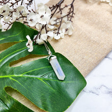 Load image into Gallery viewer, Rainbow Moonstone S925 Pendulum Necklace
