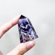 Load image into Gallery viewer, Dream Amethyst (Chevron Amethyst) Crystal Tower