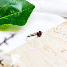 Load image into Gallery viewer, Rhodolite Garnet S925 Sterling Silver Ring