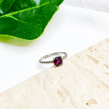 Load image into Gallery viewer, Rhodolite Garnet S925 Sterling Silver Ring