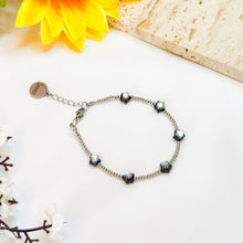 Load image into Gallery viewer, Dainty Abalone Shell Stars Chain Crystal Bracelet