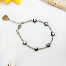 Load image into Gallery viewer, Dainty Abalone Shell Stars Chain Crystal Bracelet