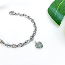 Load image into Gallery viewer, Heart Crystal S925 Sterling Silver 304 Stainless Steel Cable Chains