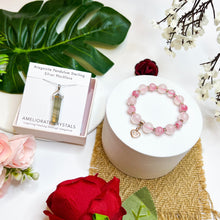 Load image into Gallery viewer, Misty Rose Bracelet & Necklace Giftset with FREE Crystal Blind Box