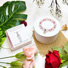 Load image into Gallery viewer, Misty Rose Bracelet & Necklace Giftset with FREE Crystal Blind Box