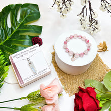 Load image into Gallery viewer, Misty Rose Bracelet & Necklace Giftset with FREE Crystal Blind Box