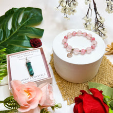 Load image into Gallery viewer, Misty Rose Bracelet & Necklace Giftset with FREE Crystal Blind Box