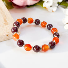 Load image into Gallery viewer, Sweet Enchantress (Natural Starlight Garnet, Carnelian) Crystal Bracelet