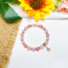 Load image into Gallery viewer, Baby Rose (Kunzite, Yan Yuan Agate, Rose Quartz) Crystal Bracelet