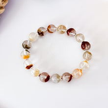Load image into Gallery viewer, Collector's Grade: Four Seasons Garden Quartz (Grade AAA Half Pot) Crystal Bracelet