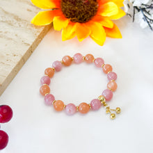 Load image into Gallery viewer, Ember (Orange Moonstone, Yan Yuan Agate) Crystal Bracelet