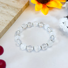 Load image into Gallery viewer, Aura Cleanser (Selenite, Grade AAA Premium Clear Quartz) Crystal Bracelet