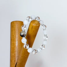 Load image into Gallery viewer, Collector's Grade: Four Seasons Phantom Quartz Centerpiece with Grade AAA Clear Quartz x Cracked Clear Quartz Crystal Bracelet