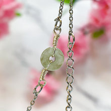 Load image into Gallery viewer, Green Jade Donut (Stainless Steel Chain Bracelet)