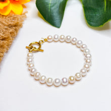 Load image into Gallery viewer, Freshwater Pearls Crystal Chain Bracelet