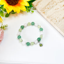 Load image into Gallery viewer, Guava (Prehnite, Green Aventurine) Crystal Bracelet