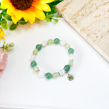 Load image into Gallery viewer, Guava (Prehnite, Green Aventurine) Crystal Bracelet