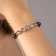 Load image into Gallery viewer, Labradorite (Grade AAA) x Black Agate Crystal Bracelet