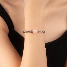 Load image into Gallery viewer, Rose Quartz Tarnish Resistant 304 Stainless Steel Signature Crystal Bracelet