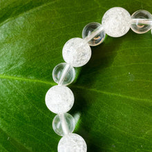 Load image into Gallery viewer, Clear Quartz x Frosted Quartz Crystal Bracelet
