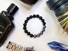 Load image into Gallery viewer, Black Agate x Terahertz Bracelet