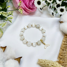 Load image into Gallery viewer, Snow Phantom x Selenite (18k White Gold Tail)