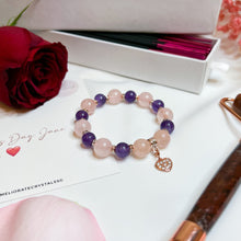Load image into Gallery viewer, Self Love Giftset (Amethyst x Rose Quartz)