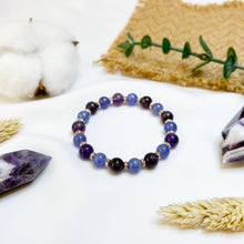 Load image into Gallery viewer, Amethyst x Tanzanite Crystal Bracelet