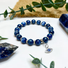 Load image into Gallery viewer, Kyanite (w/ S925 Evil Eye)