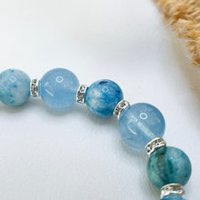 Load image into Gallery viewer, Admiral Blue Crystal Bracelet (Hemimorphite x Aquamarine)