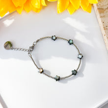 Load image into Gallery viewer, Dainty Abalone Shell Stars Chain Crystal Bracelet
