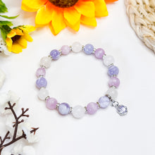 Load image into Gallery viewer, Snow Berry (Lavender Milky Amethyst, White Jade, Kunzite) Crystal Bracelet
