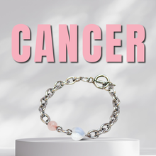 Load image into Gallery viewer, Horoscope Lucky Stones 304 Stainless Steel Chunky Chain Crystal Bracelet
