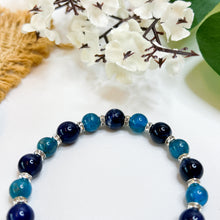 Load image into Gallery viewer, Midnight Blue (Silver Evil Eye Charm)
