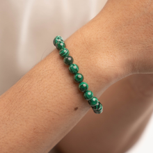 Load image into Gallery viewer, Malachite Couple Matchy Crystal Bracelets
