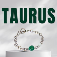 Load image into Gallery viewer, Horoscope Lucky Stones 304 Stainless Steel Chunky Chain Crystal Bracelet
