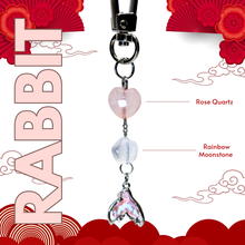 Load image into Gallery viewer, Chinese Zodiac Lucky Crystals Keychain
