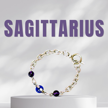 Load image into Gallery viewer, Horoscope Lucky Stones 304 Stainless Steel Chunky Chain Crystal Bracelet

