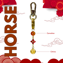 Load image into Gallery viewer, Chinese Zodiac Lucky Crystals Keychain
