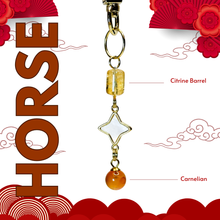 Load image into Gallery viewer, Chinese Zodiac Lucky Crystals Keychain
