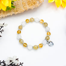 Load image into Gallery viewer, Imperial Wealth (Honey Citrine, Gold Rutile, Crackled Clear Quartz) Crystal Bracelet
