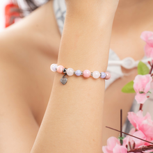 Load image into Gallery viewer, Candy Floss (Blue Lace Agate, Pink Opal, White Jade) Crystal Bracelet
