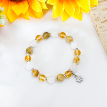 Load image into Gallery viewer, Imperial Wealth (Honey Citrine, Copper Rutilated Quartz, Crackled Clear Quartz) Crystal Bracelet
