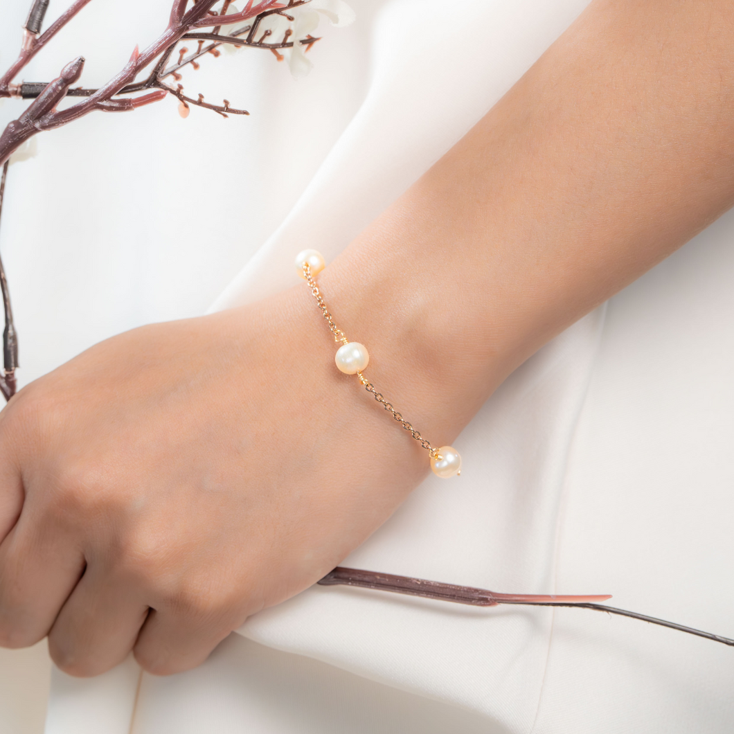 Pearl (Stainless Steel Chain Bracelet)