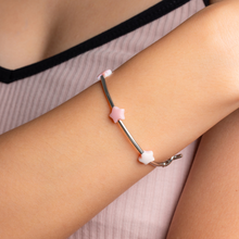 Load image into Gallery viewer, Dainty Pink Conch Stars Chain Crystal Bracelet
